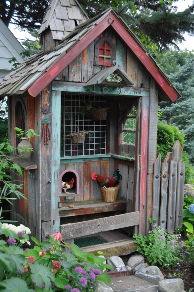 Fresh Chicken Coop Painting Ideas for Your Farm