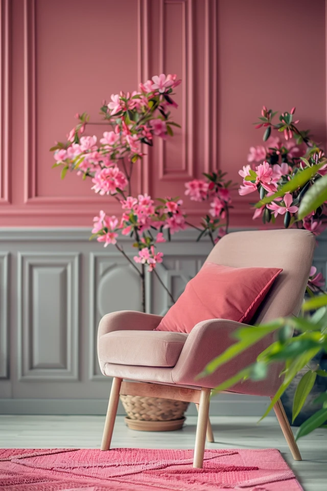 How to Decorate a Pink and Gray Living Room.