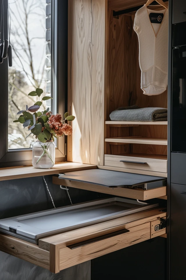 Space-Saving Storage Ideas for Ironing Board