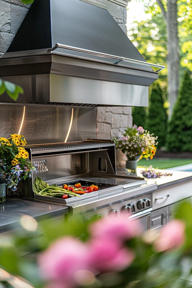 Stylish Outdoor Hood for Grilling