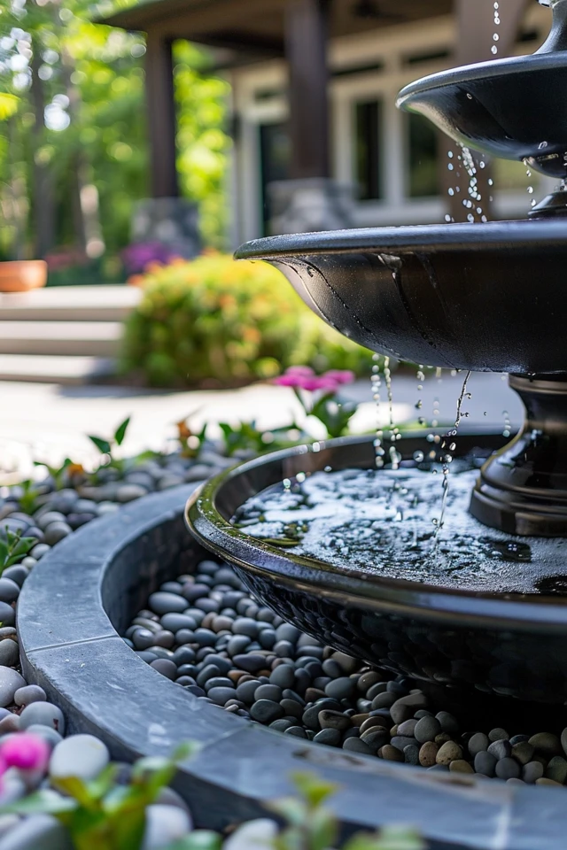 Creative Front Yard Fountain Ideas for Curb Appeal