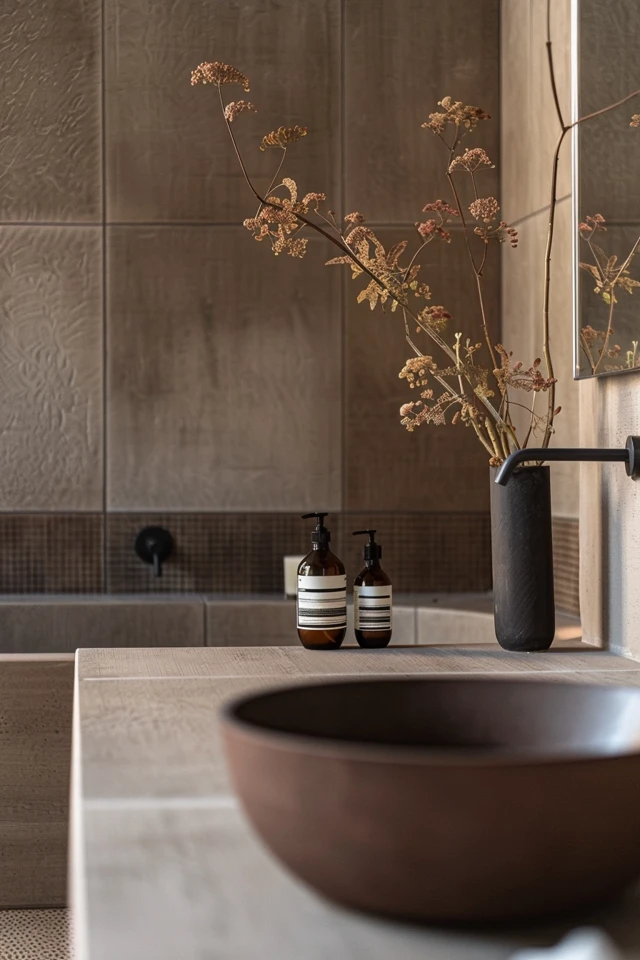 Warm Brown Bathroom Decor Tips & Inspiration