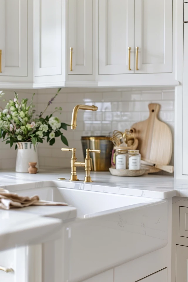 Elevate Your Home with Chic White and Gold Kitchen Ideas