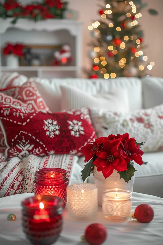 Festive Red & White Christmas Decor Ideas