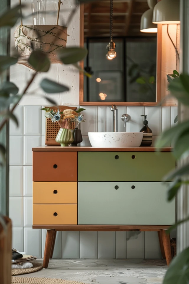 Trendy Colors for Bathroom Cabinets