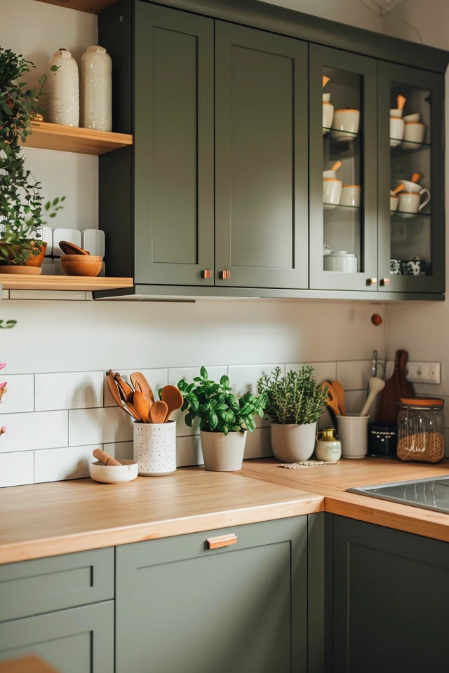 Gray Kitchen Cabinet Wall Color Inspirations - photo 2