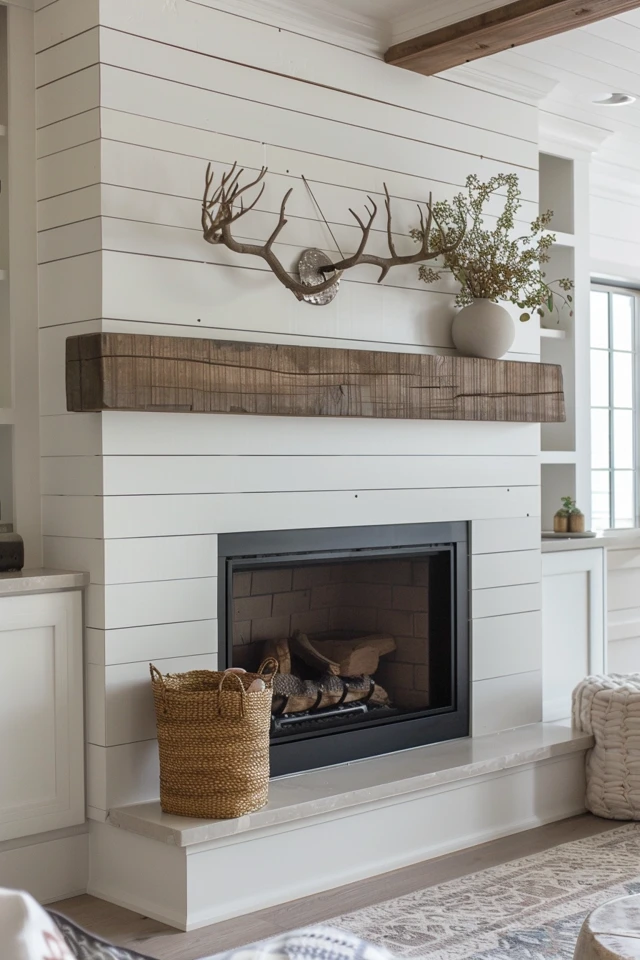 Stunning Shiplap Fireplace Ideas by Interior Designers
