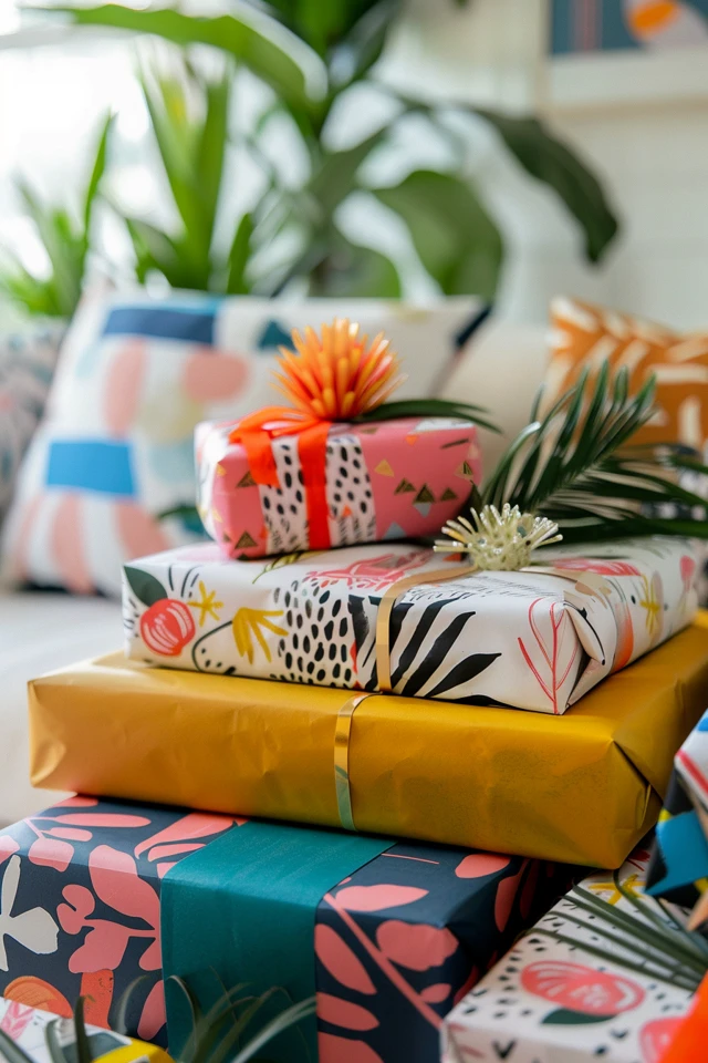 Homemade Holiday Gift Wrap
