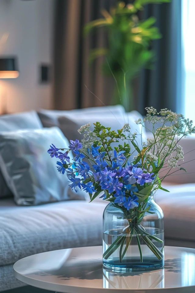23 Blue and Gray Living Room Ideas for Decorating Inspiration