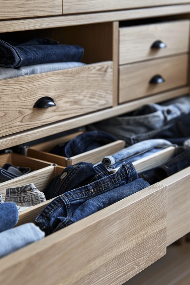 How to “File Fold” Your Jeans for Efficient Closet Storage