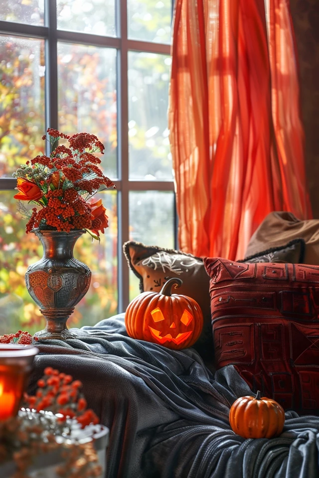 Elegant Solutions with Halloween Theme Window Treatments