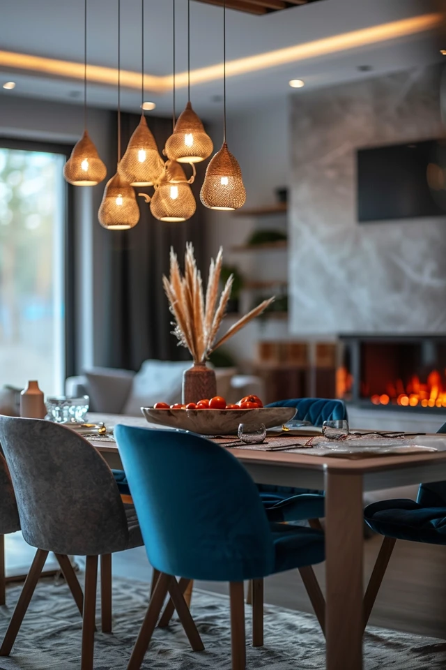 Warm Up Your Meals: Dining Room with Fireplace Ideas