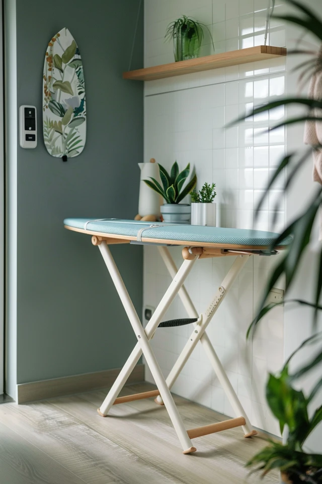 Wall-Mounted Iron Board Hanger