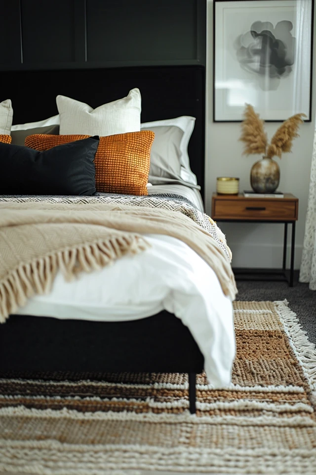 Elegant Black, White, and Gold Bedroom Designs