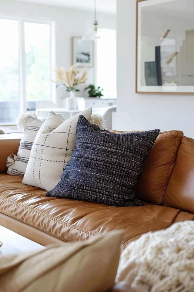 Camel Leather Sofa Decor Tips | My Style Guide