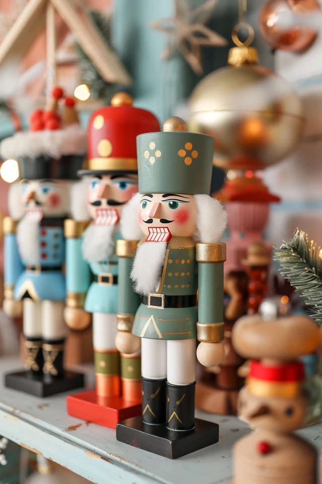 Nutcrackers as Mantel or Sideboard Decor