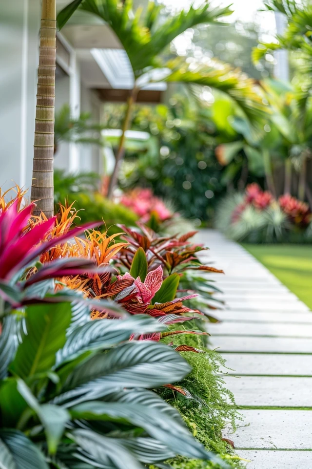 Tropical Front Yard Landscaping Ideas for Homes