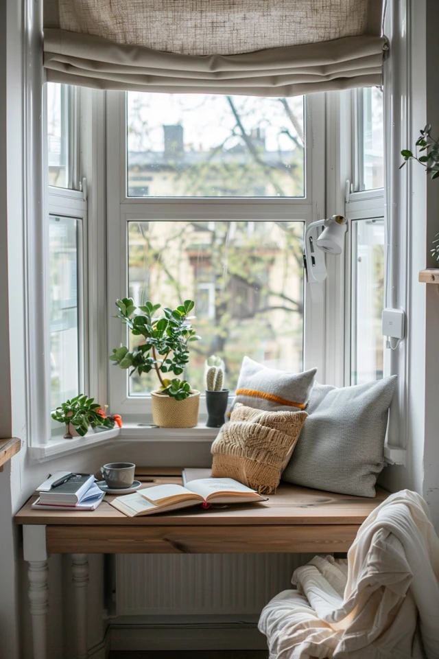Chic Bay Window Desk Ideas for Cozy Corners