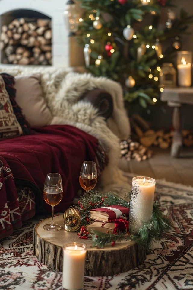 Wood and Tile Options for Christmas Theme Flooring