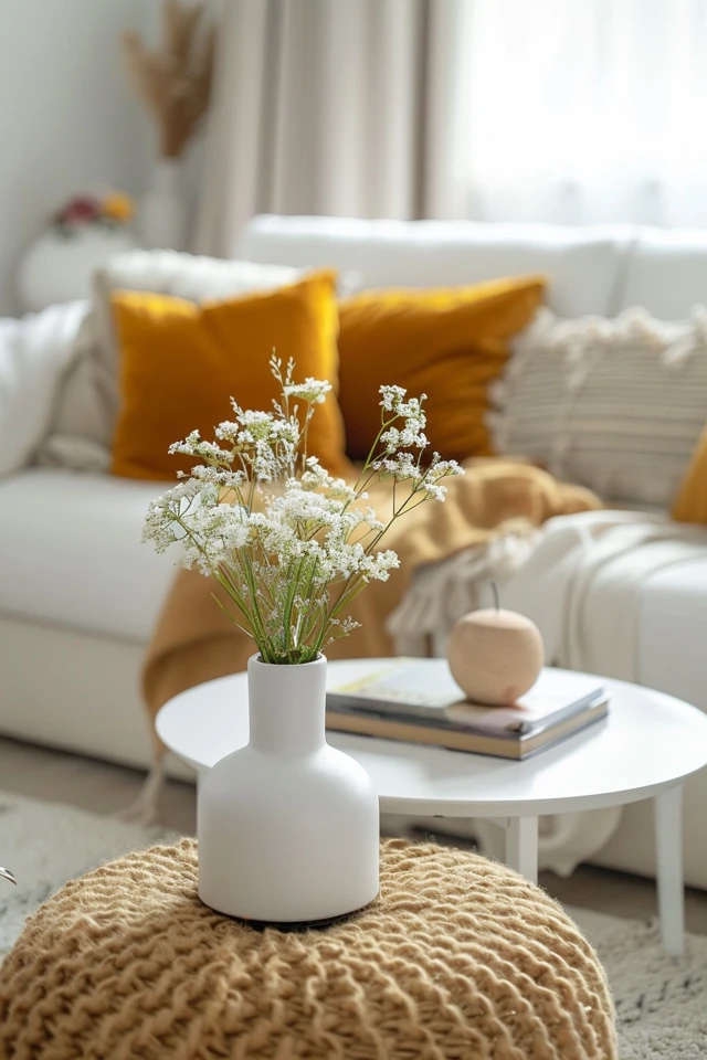 Elegant White and Gold Living Room Decor Tips