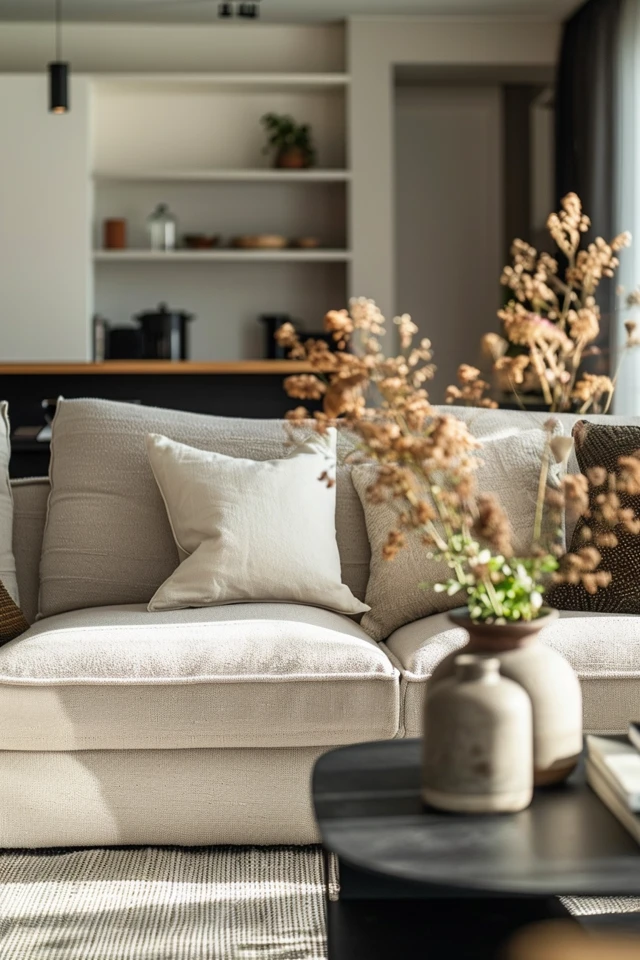 Chic Beige and Black Living Room Decor Tips