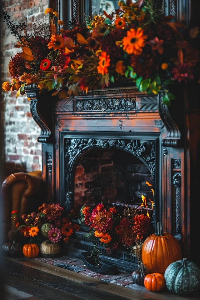 Easy Mantel Decor Ideas for Fall and Halloween - photo 2