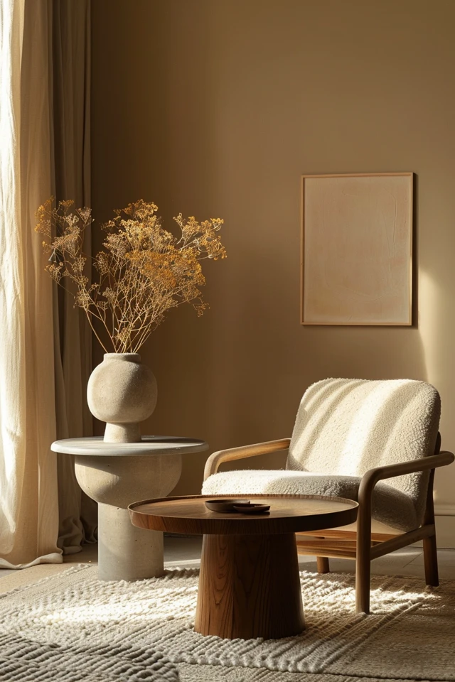 Warm Tan Wall Living Room Inspirations