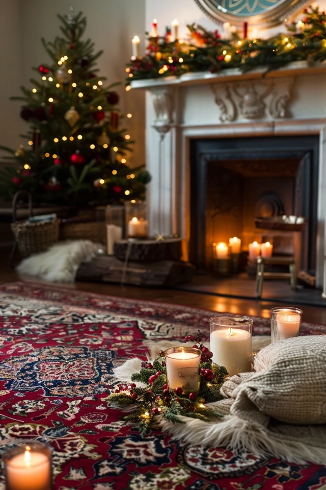 Festive Patterns for Christmas Theme Rugs