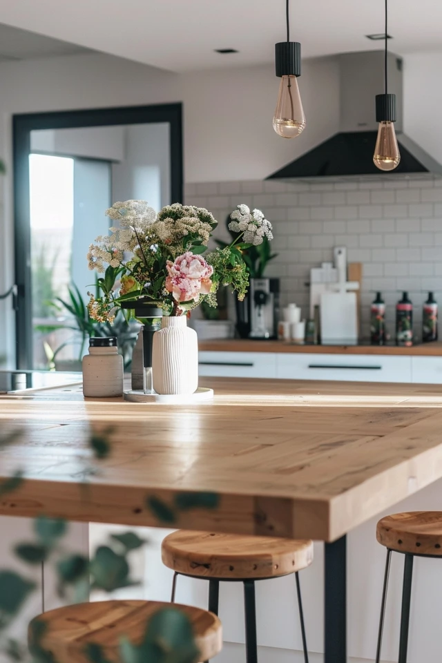 Repurposed and Unique Kitchen Island Tile Ideas
