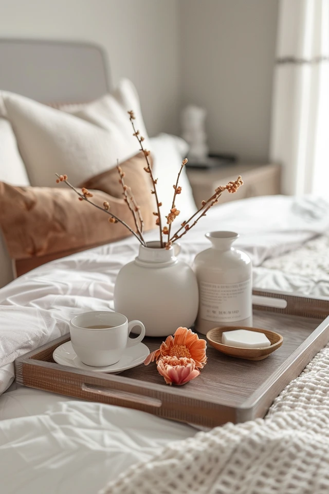Elegant Bedroom Tray Decor