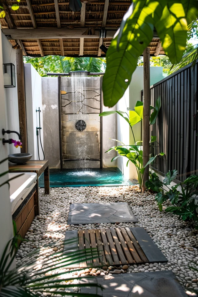 Outdoor Shower Floor Design