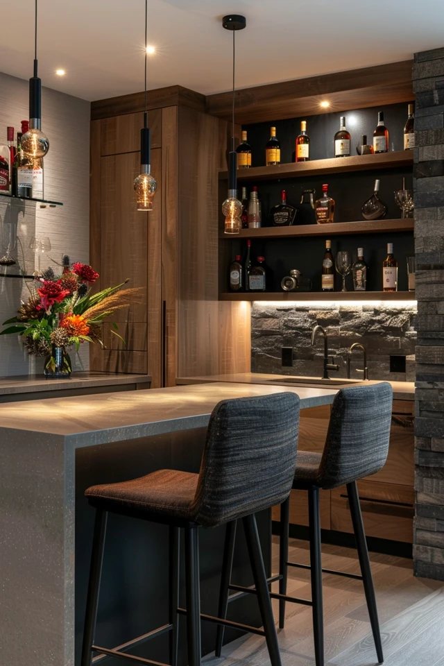 DIY Basement Bar Ideas