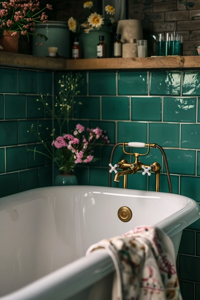 Stylish and Unique Bathtub Backsplash Designs