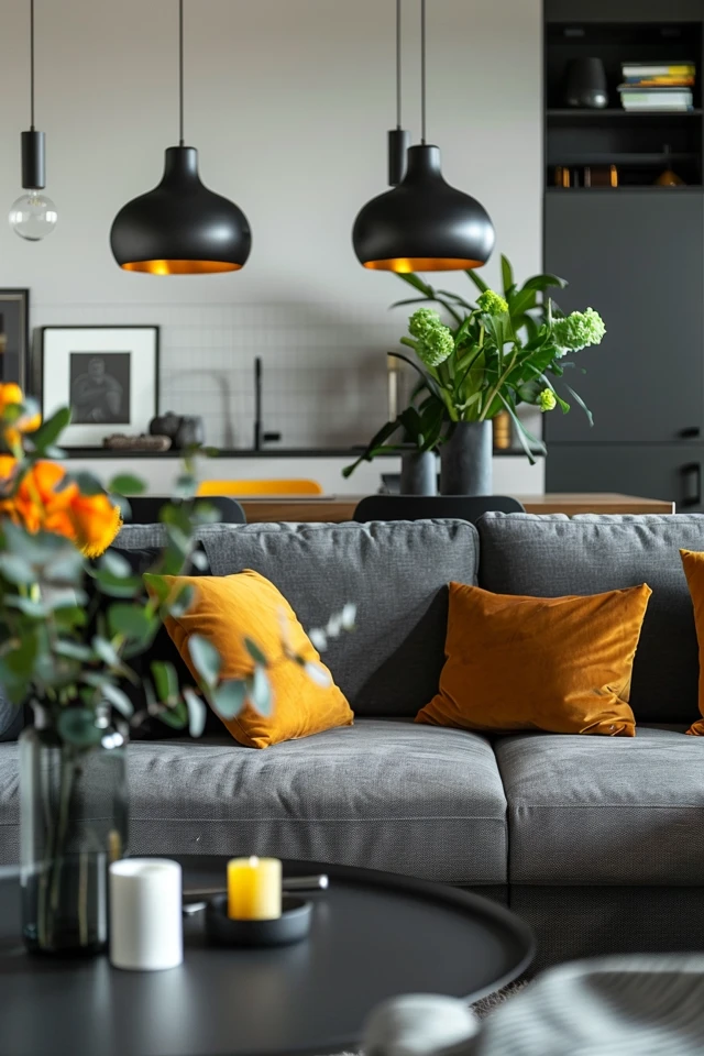 Chic Grey and Black Living Room Decor Tips
