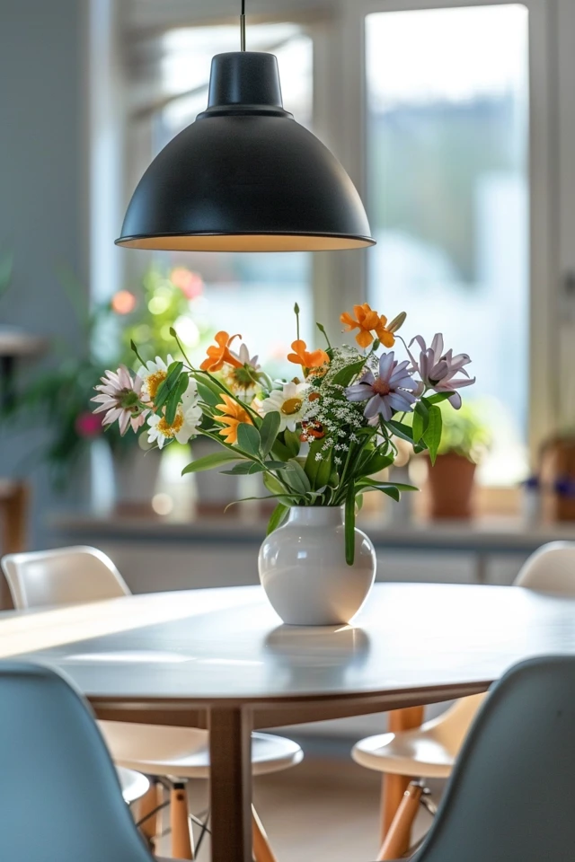 Creating Harmony with a Color Palette in a Combined Living Room and Dining Room