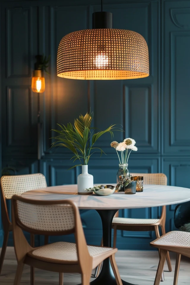 How to Decorate a Blue Dining Room