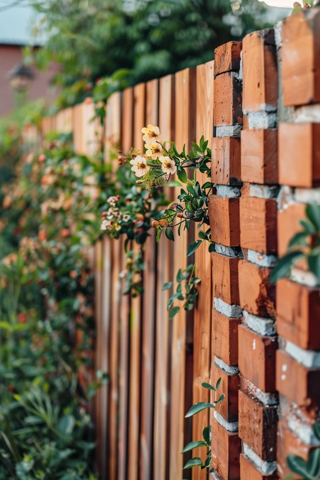Brick Wall Fence Design Ideas for Stylish Homes