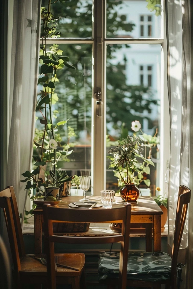 Creative Dining Room Window Treatments
