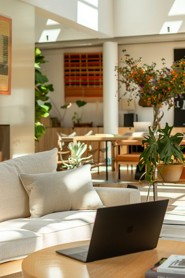 Showcase of Zones in an Open-Concept Space