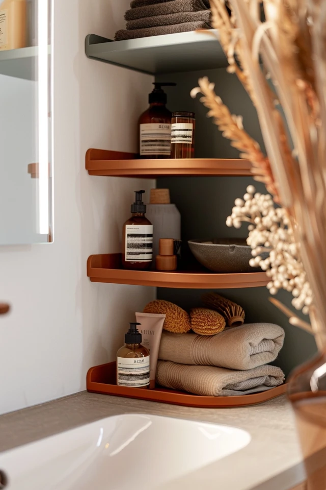 Creative Bathroom Shelving