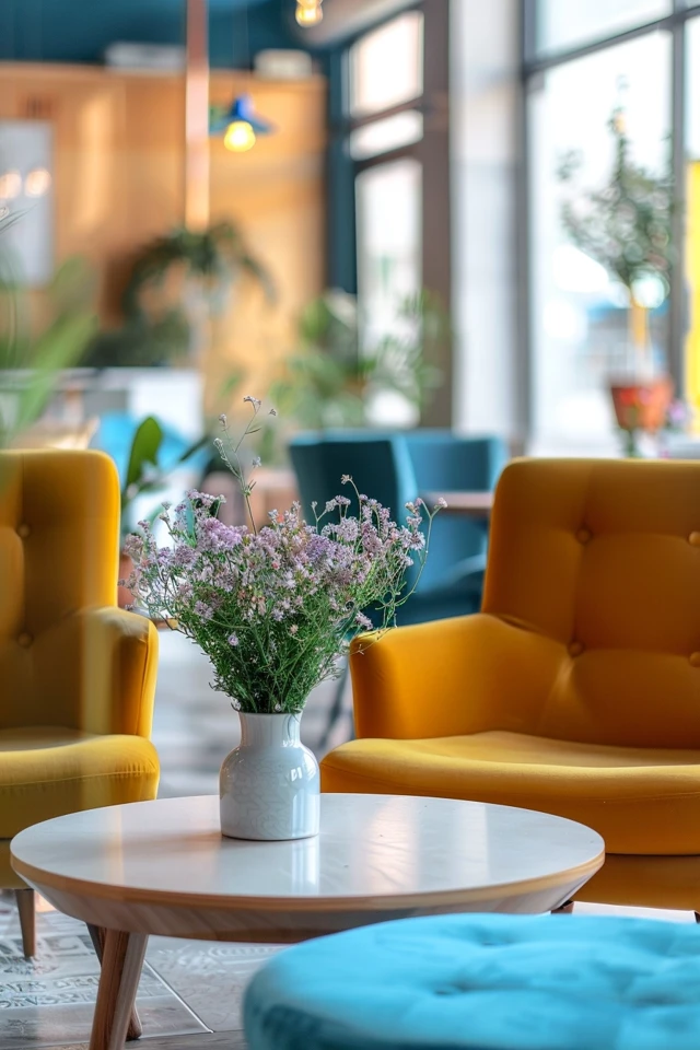Colorful Accents for an Energizing Atmosphere