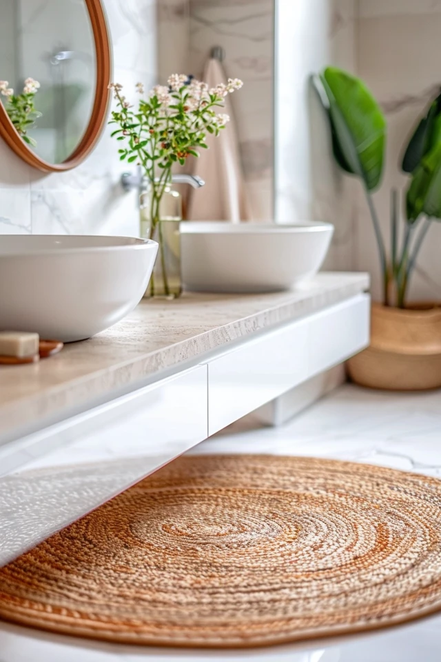 Stylish Rugs in Bathroom Ideas for Cozy Spaces