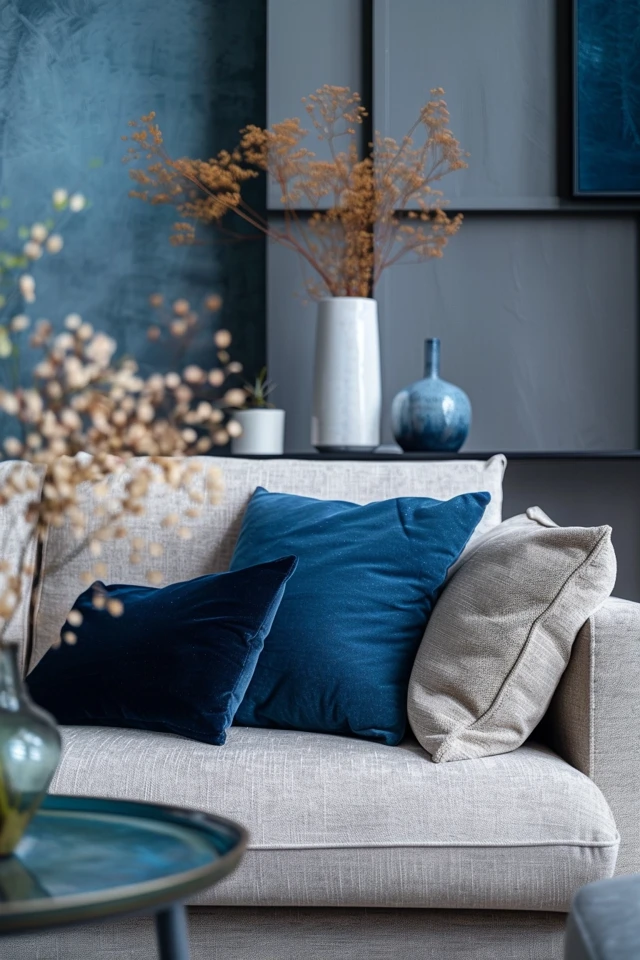 Create a cohesive look by integrating colors from surrounding rooms