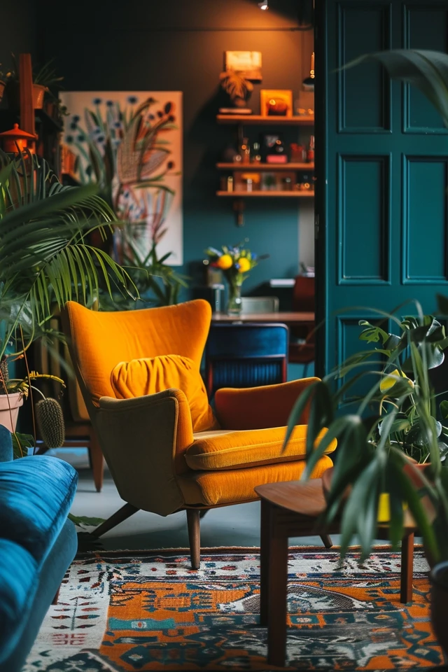 Peacock Color Living Room Ideas to Inspire You