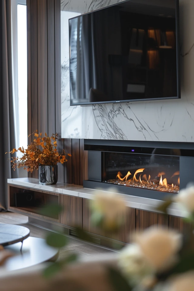 Stylish Electric Fireplace Wall Mount Designs