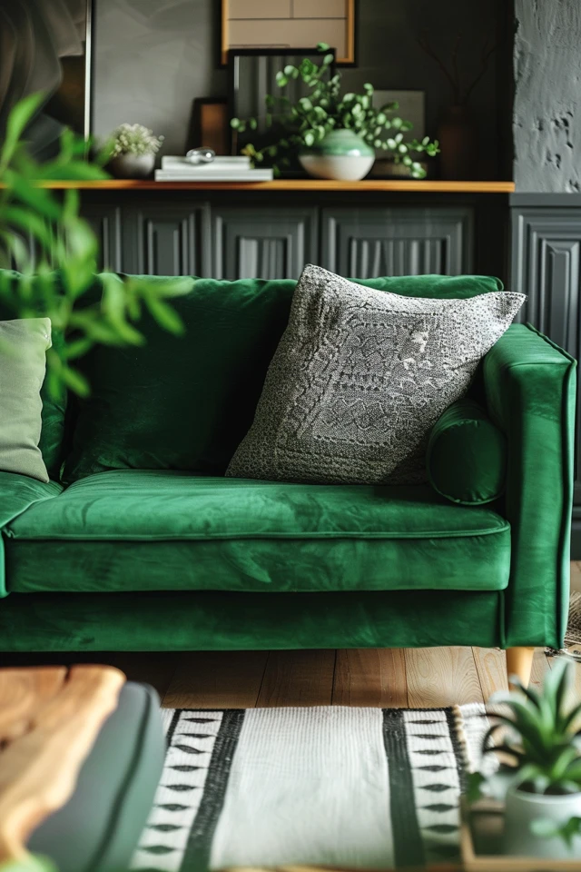 Ways to Decorate with a Green Couch