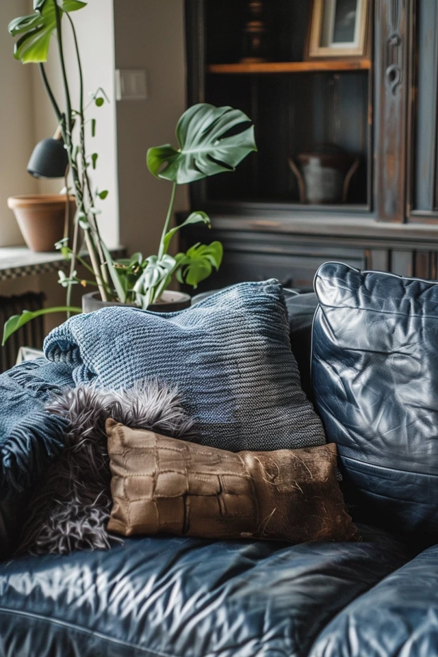 Chic Grey Leather Sofa Decor Tips for Modern Homes - photo 2