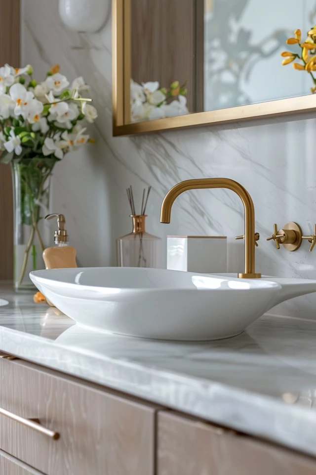Modern Faucets and Statement Showerheads