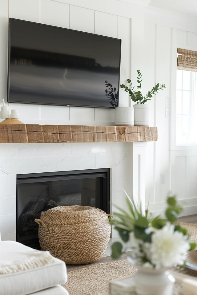 How to Decorate a Mantel with a TV