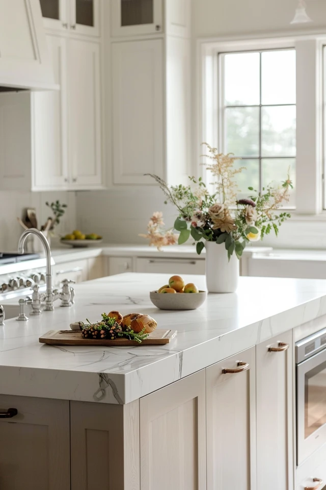 White Kitchen Ideas with Island: Elegant Designs